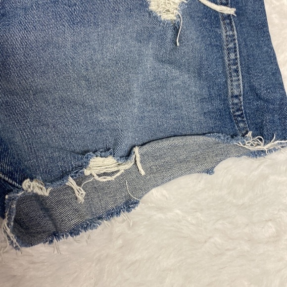 GAP BUTTON FLY DENIM cut off SHORTS size 12 - Picture 4 of 13